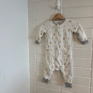 Nest designs footed long sleeve suit cow print design